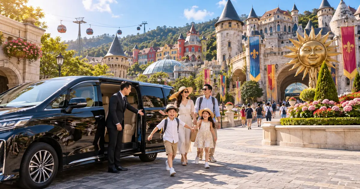 Da Nang to VinWonders Nam Hoi An Private Car route reference image
